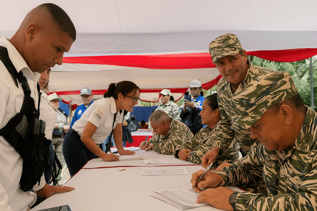 Órganos de seguridad ciudadana participan en jornada nacional de alistamiento convocada por el Ejecutivo