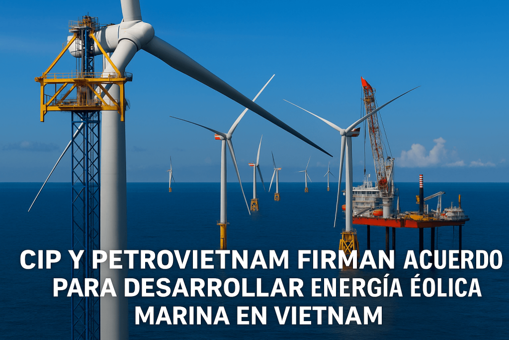 CIP y Petrovietnam firman acuerdo para desarrollar energía eólica marina en Vietnam