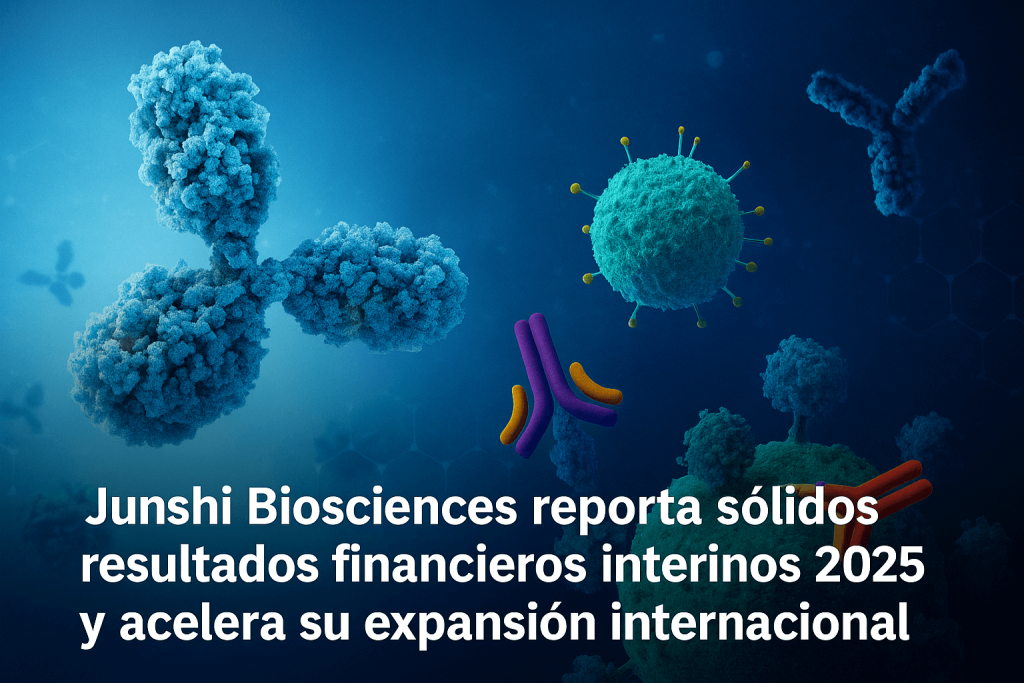 Junshi Biosciences reporta sólidos resultados financieros interinos 2025 y acelera su expansión internacional