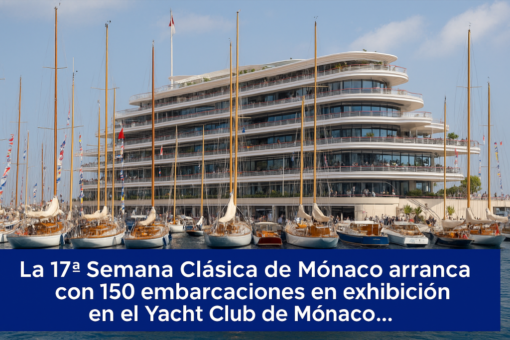 La 17ª Semana Clásica de Mónaco arranca con 150 embarcaciones en exhibición en el Yacht Club de Mónaco