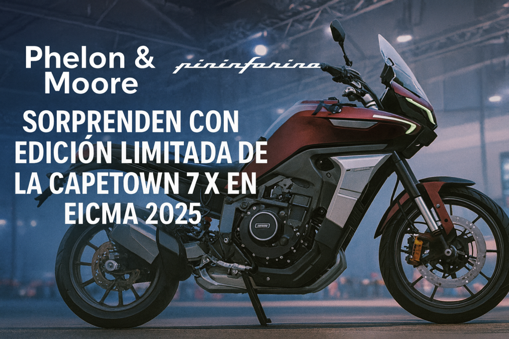 Phelon & Moore y Pininfarina sorprenden con edición limitada de la Capetown 7X en EICMA 2025