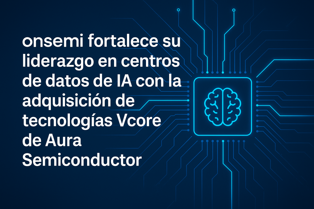 onsemi fortalece su liderazgo en centros de datos de IA con la adquisición de tecnologías Vcore de Aura Semiconductor