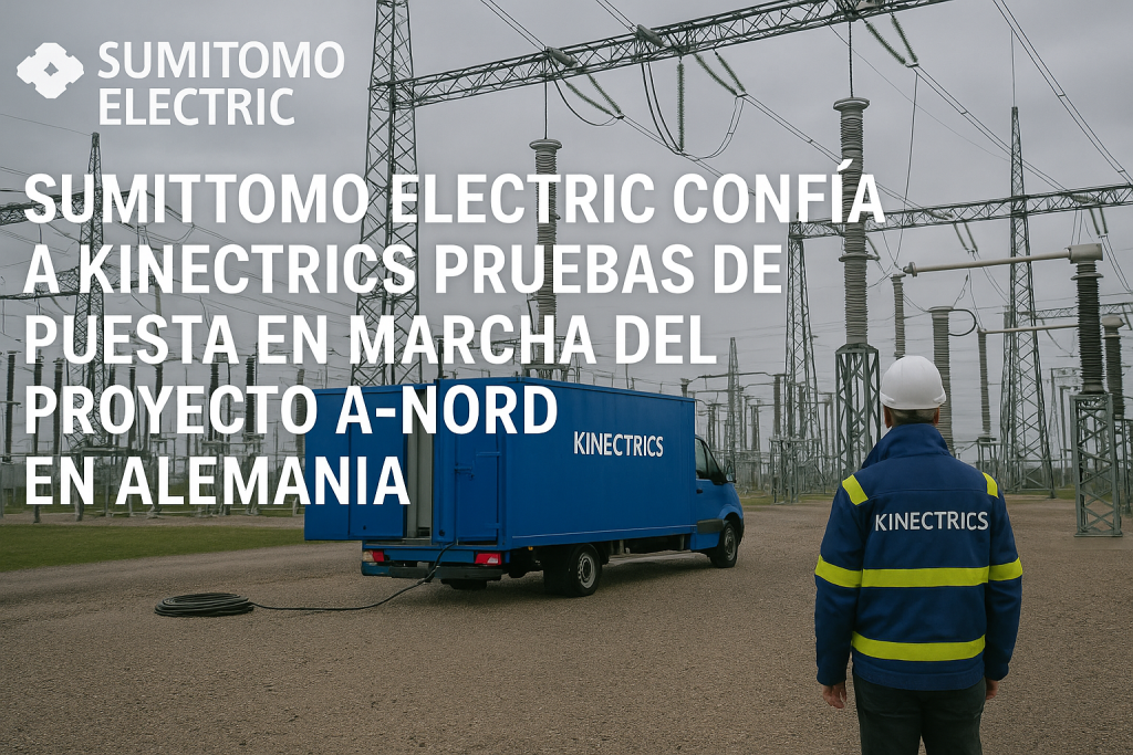 Sumitomo Electric confía a Kinectrics pruebas de puesta en marcha del proyecto A-Nord en Alemania