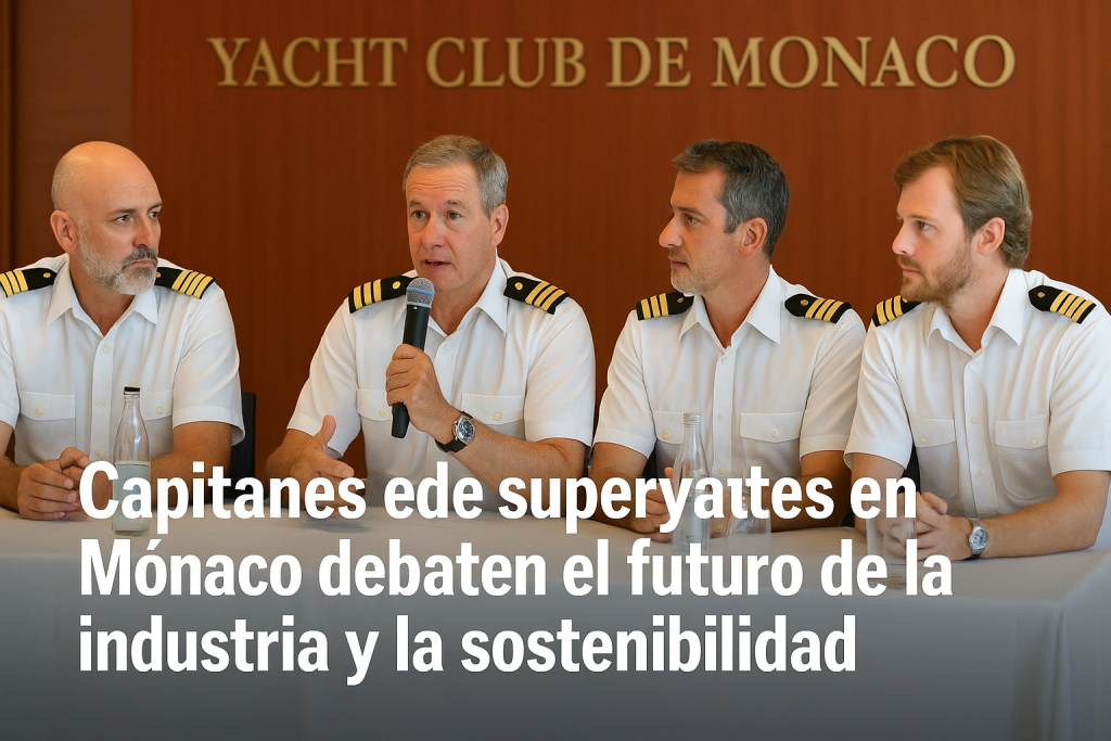 Capitanes de superyates en Mónaco debaten el futuro de la industria y la sostenibilidad