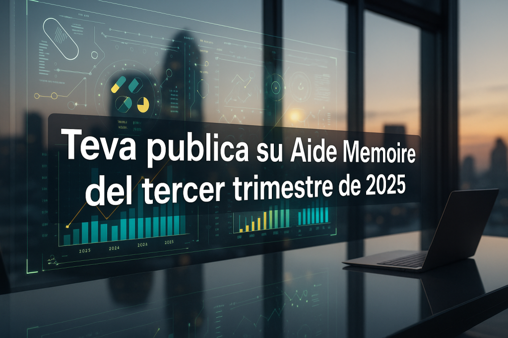 Teva publica su Aide Memoire del tercer trimestre de 2025