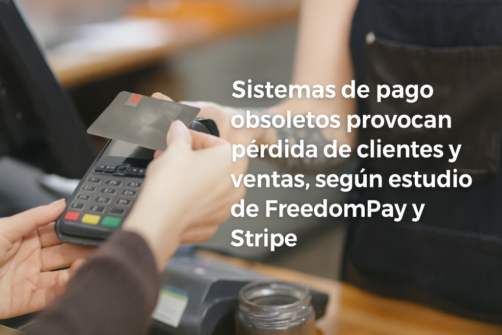 Sistemas de pago obsoletos provocan pérdida de clientes y ventas, según estudio de FreedomPay y Stripe