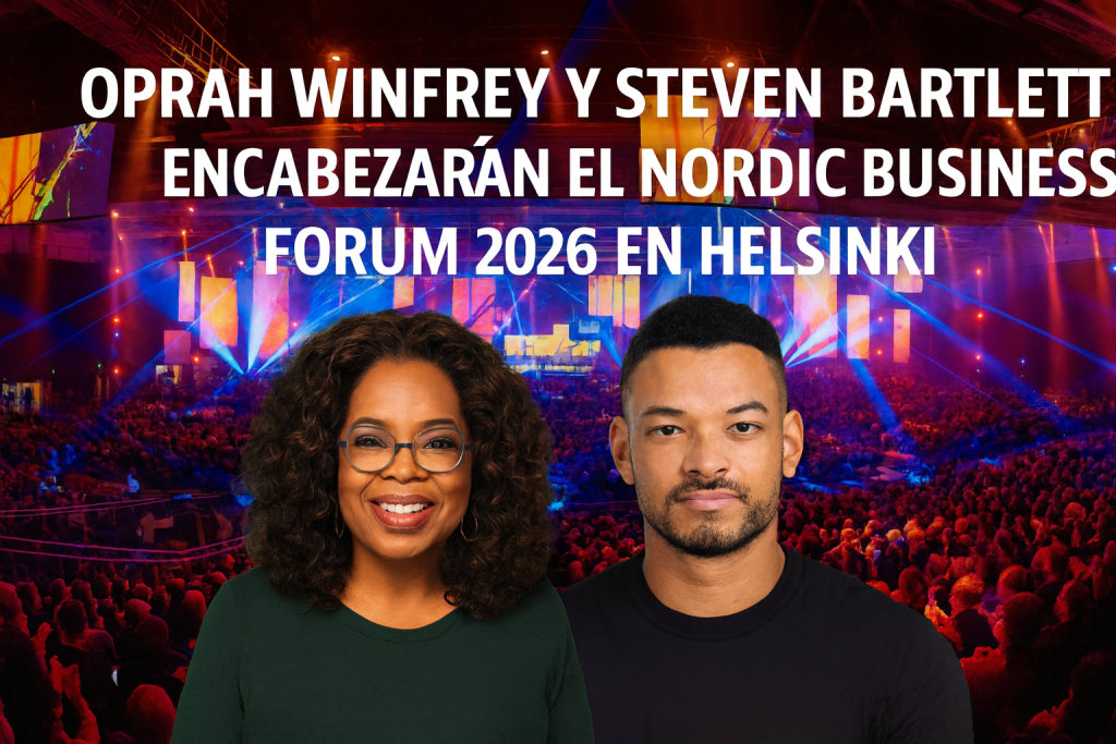 Oprah Winfrey y Steven Bartlett encabezarán el Nordic Business Forum 2026 en Helsinki