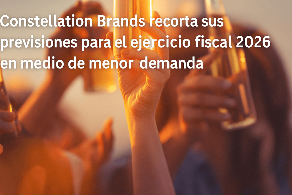 Constellation Brands recorta sus previsiones para el ejercicio fiscal 2026 en medio de menor demanda
