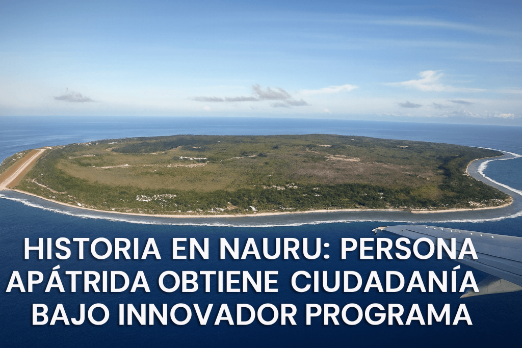 Historia en Nauru: Persona apátrida obtiene ciudadanía bajo innovador programa