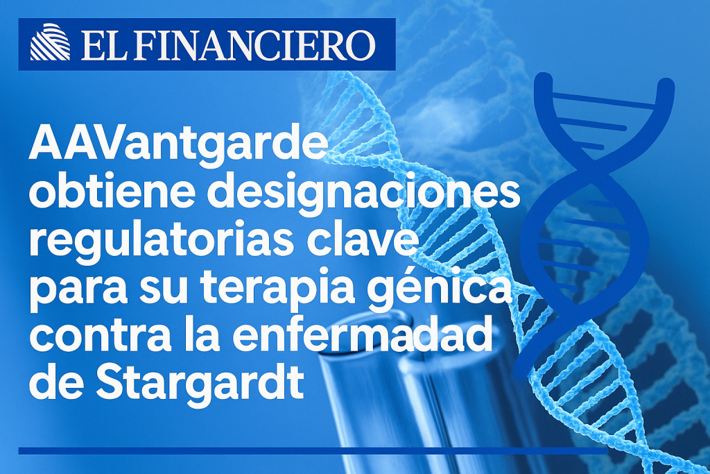 AAVantgarde obtiene designaciones regulatorias clave para su terapia génica contra la enfermedad de Stargardt