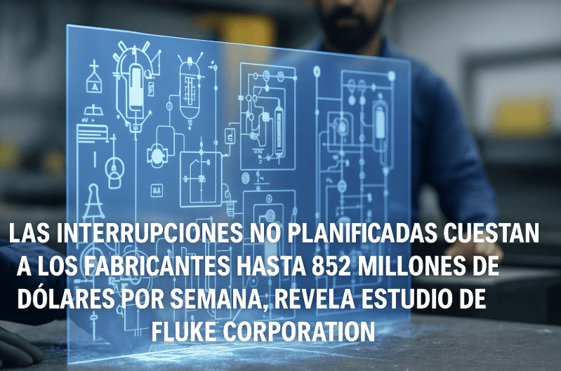 Las interrupciones no planificadas cuestan a los fabricantes hasta 852 millones de dólares por semana, revela estudio de Fluke Corporation Las interrupciones no planificadas cuestan a los fabricantes hasta 852 millones de dólares por semana, revela estudio de Fluke Corporation