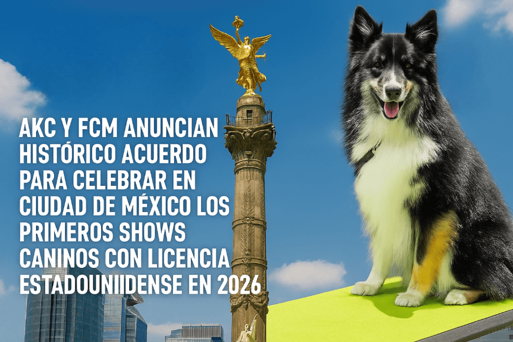 AKC y FCM anuncian histórico acuerdo para celebrar en Ciudad de México los primeros shows caninos con licencia estadounidense en 2026 AKC y FCM anuncian histórico acuerdo para celebrar en Ciudad de México los primeros shows caninos con licencia estadounidense en 2026
