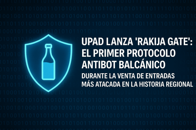 UPAD lanza “Rakija Gate”: el primer protocolo antibot balcánico durante la venta de entradas más atacada en la historia regional UPAD lanza “Rakija Gate”: el primer protocolo antibot balcánico durante la venta de entradas más atacada en la historia regional