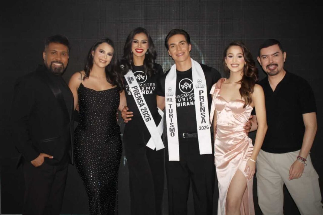 “Miss & Mister Turismo Miranda 2026” se mostró con honores ante la prensa nacional