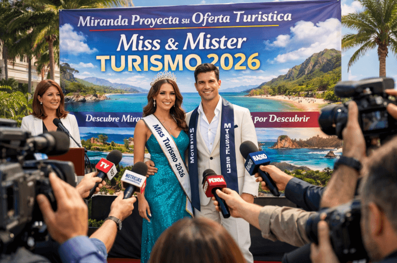 Miranda proyecta su oferta turística con la presentación a la prensa del certamen Miss & Mister Turismo 2026