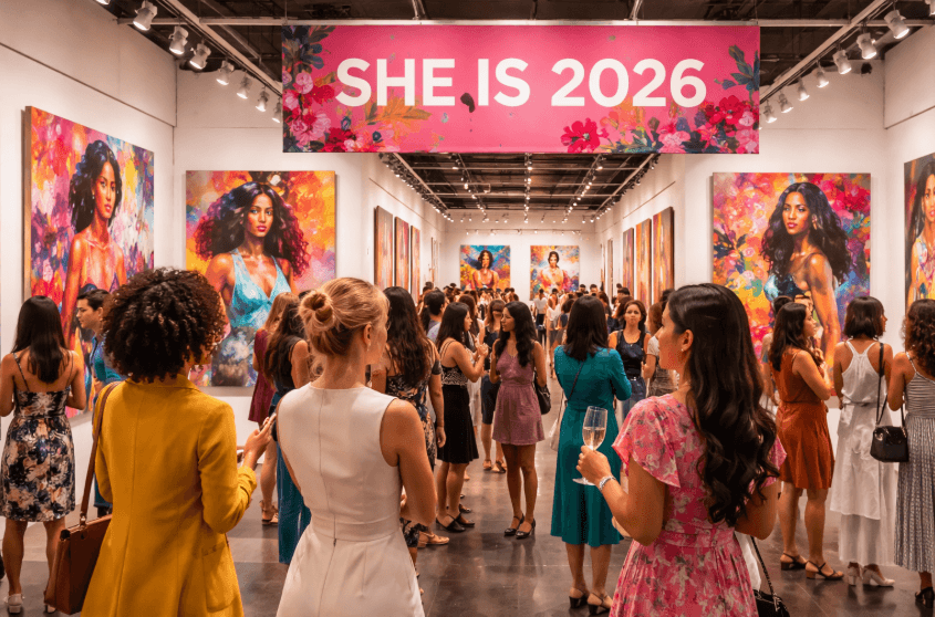 One Art Space celebra “She Is 2026” con una exposición que destaca el liderazgo de mujeres artistas