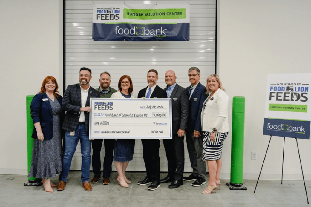 Food Lion Feeds impulsa la lucha contra el hambre con una donación de $1 millón al Banco de Alimentos de Carolina del Norte