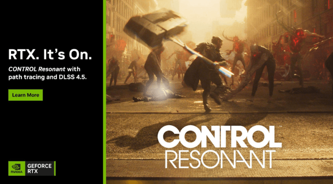 CONTROL Resonant llega con Path Tracing y DLSS 4.5 junto a un nuevo controlador GeForce Game Ready